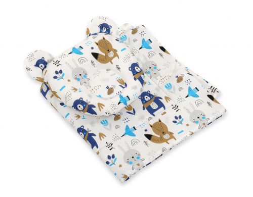 Duvet with pillow Teddy - 2pcs set - navy blue bears