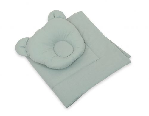 Blanket with pillow - 2pcs set - pastel green