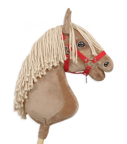 The adjustable halter for Hobby Horse A3 - red