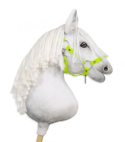 The adjustable halter for Hobby Horse A3 - neon green
