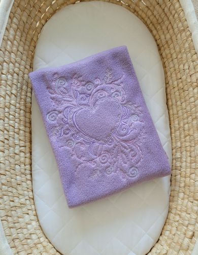 Polar fleece blanket for babies- Chic lilac