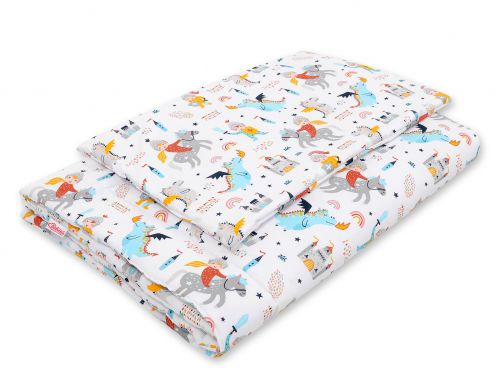 Bedding set 2-pcs with filling - knights and dragons