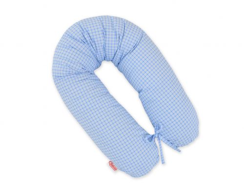 Pregnancy pillow- Longer- Blue checkered