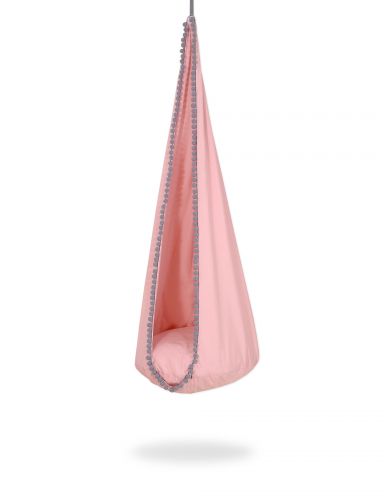Hanging swing hammock cocoon - pastel pink