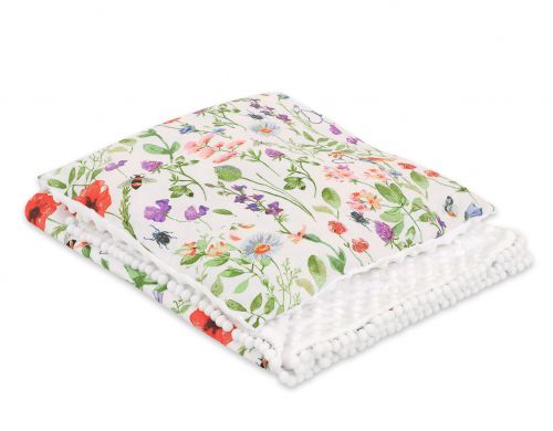 Set: Double-sided blanket minky + pillow- Meadow