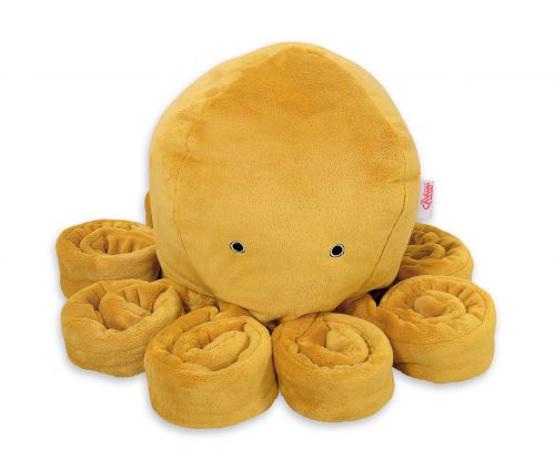 Cuddly octopus big- honey yellow - smooth minky
