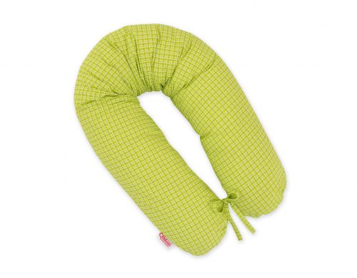 Pregnancy pillow- Longer- Green checkered