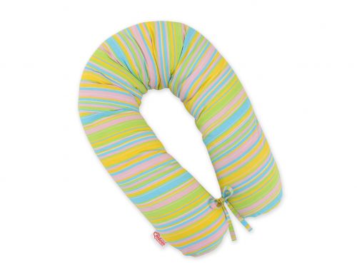 Pregnancy pillow- Longer - Rainbow strips