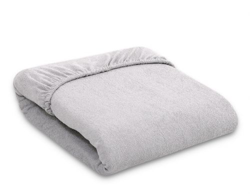 Sheet made of frotte (terry) 140x70cm- gray
