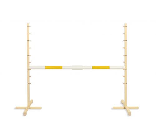 Jumping obstacle for Hobby Horse 160 cm, h-120cm, beam 50mm - yellow