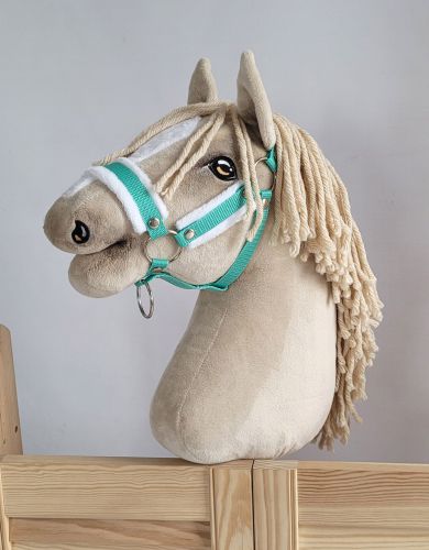 The adjustable halter for Hobby Horse A3 - mint with white furry