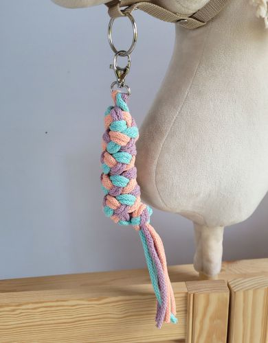 Tether for Hobby Horse made of double - mint/ lavender/ peach