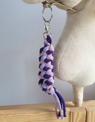 Tether for Hobby Horse made of double - violet/dark purple/lavender