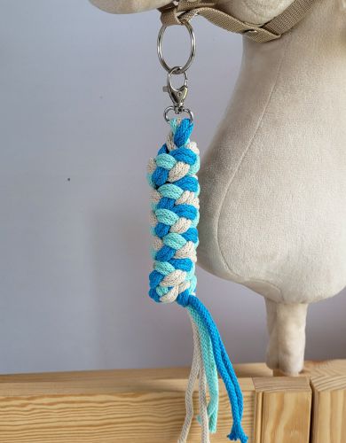 Tether for Hobby Horse made of double - mint/turquoise/light beige