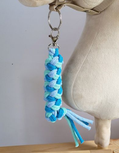 Tether for Hobby Horse made of double - blue/turquoise/mint