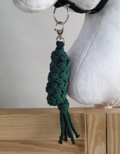 Tether for Hobby Horse made of double-twine cord - bottle green
