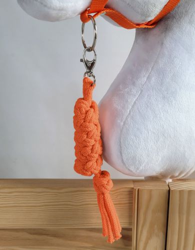 Tether for Hobby Horse made of double-twine cord - orange