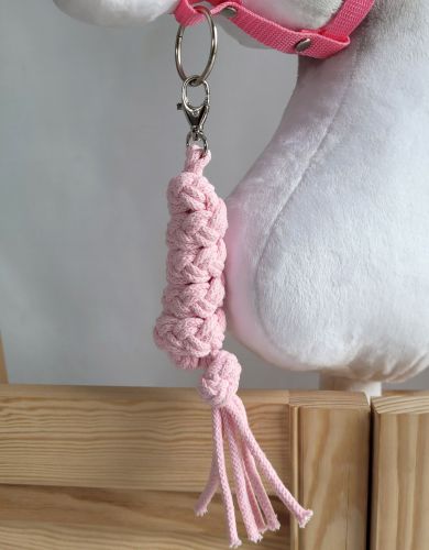 Tether for Hobby Horse made of double-twine cord - pink