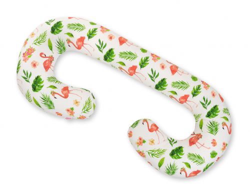 Maternity Support Pillow C - coral flamingos