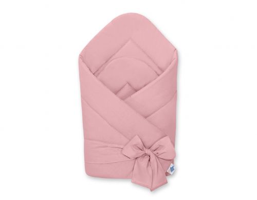 Baby nest with bow - pastel pink