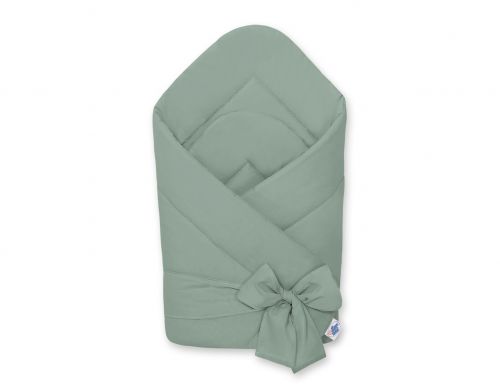 Baby nest with bow - pastel green