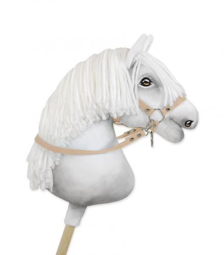 Hobby Horse reins for halters - beige