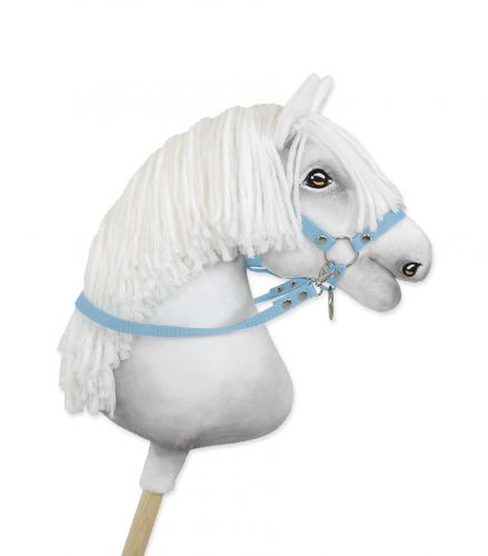 Hobby Horse reins for halters - light blue