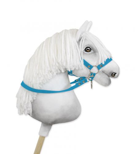 Hobby Horse reins for halters - turquoise