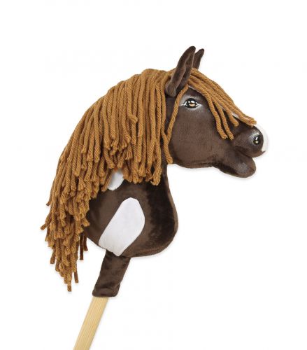 Horse on a stick Super Hobby Horse Premium - western dark bay horse A4