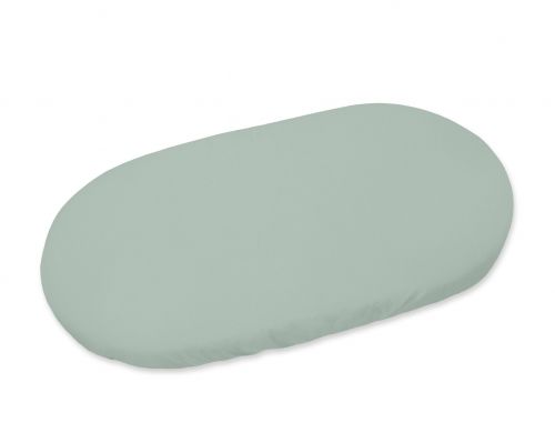 Sheet made of cotton for moses basket mattress 75x35 cm - pastel green