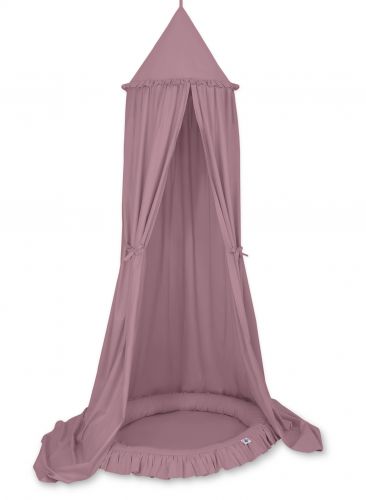 Set: Hanging canopy + Nest with flounce- pastel violet