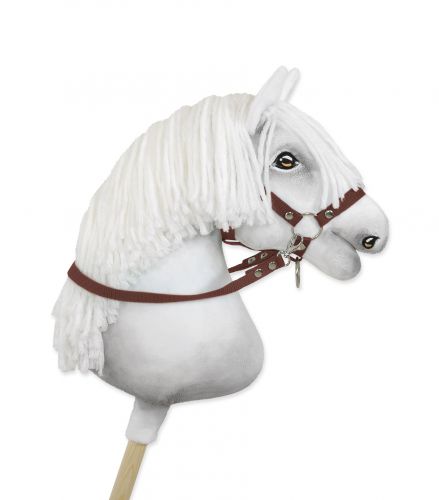 Hobby Horse reins for halters - brown