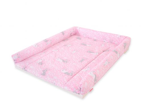 Changing mat for changing table - pink rabbits