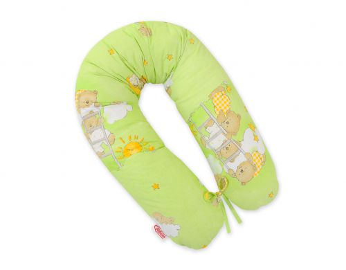 Pregnancy pillow- Longer- Green ladders