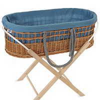 Wicker-Moses basket BOHO with stand